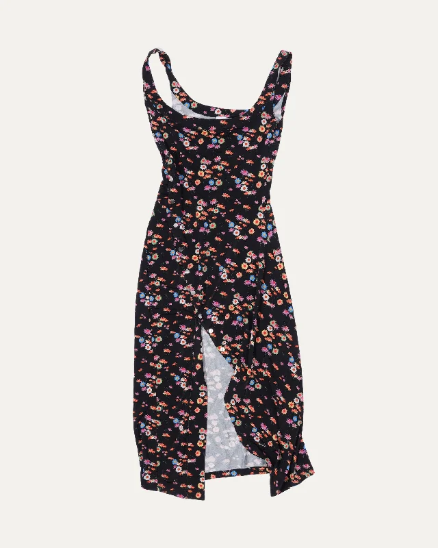 Capsule Pressions Draped Tank Midi Dress Comfortable Empire Waist Midi Dress