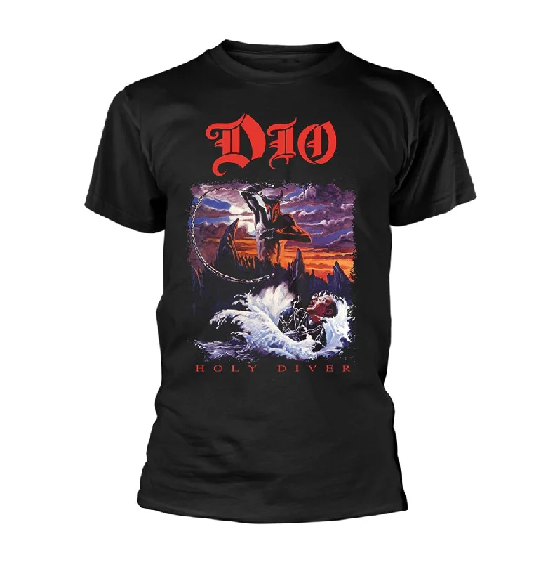 Dio Unisex T-shirt: Holy Diver Fleece Nylon Spandex