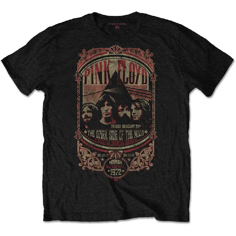 Pink Floyd | Official Band T-Shirt | Portsmouth 1972 Zippered Front Buttoned Front Snap Front Pink Floyd | Official Band T-Shirt | Portsmouth 1972 Zippered Front Buttoned Front Snap Front