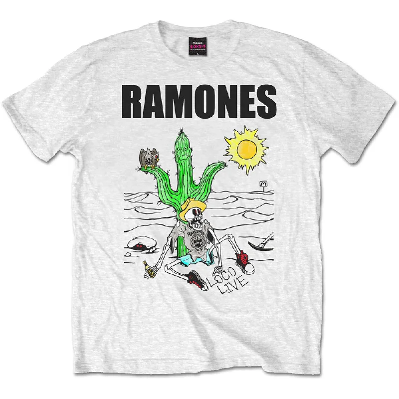Ramones | Official Band T-Shirt | Loco Live Chenille Brocade Lace