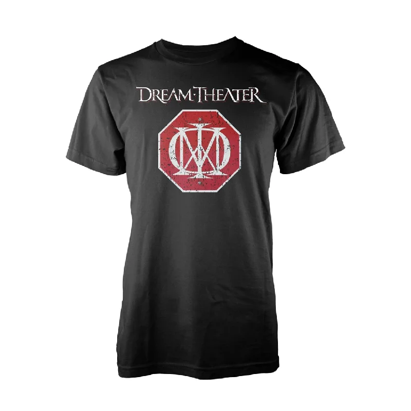 Dream Theater Unisex T-shirt: Red Logo Solid Color Striped Floral