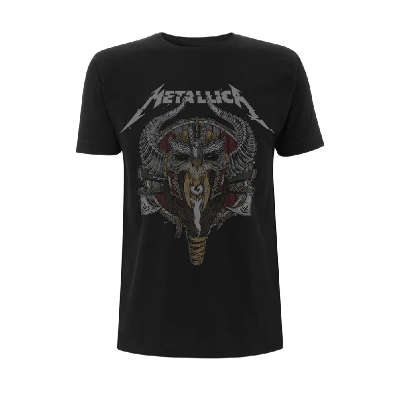 Metallica Unisex T-shirt: Viking Iron Safe Non-Iron Wrinkle Free