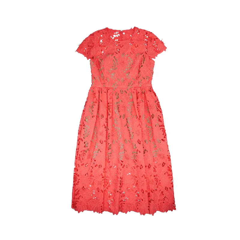 Self Portrait Midi Dress - Women's 10 Cozy A-Line Midi Dress