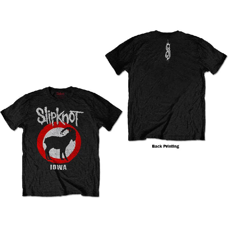 Slipknot | Official Band T-Shirt | Iowa Goat (Back Print) Jersey Fabric Tulle Fabric Batik Fabric Slipknot | Official Band T-Shirt | Iowa Goat (Back Print) Jersey Fabric Tulle Fabric Batik Fabric