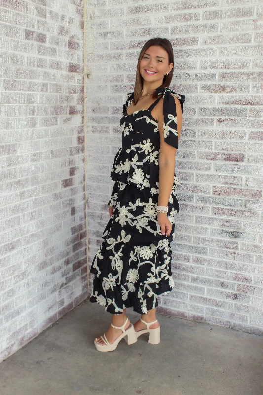 Sofie The Label - Jacquelyn Midi Dress Comfortable Fit-and-Flare Midi Dress