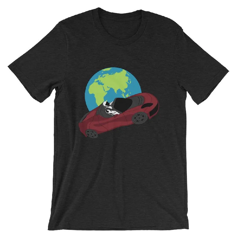Starman T-Shirt - SpaceX Tesla Inspired Shirt for Science Nerds and Teachers Spandex Blend Rayon Blend Denim Blend