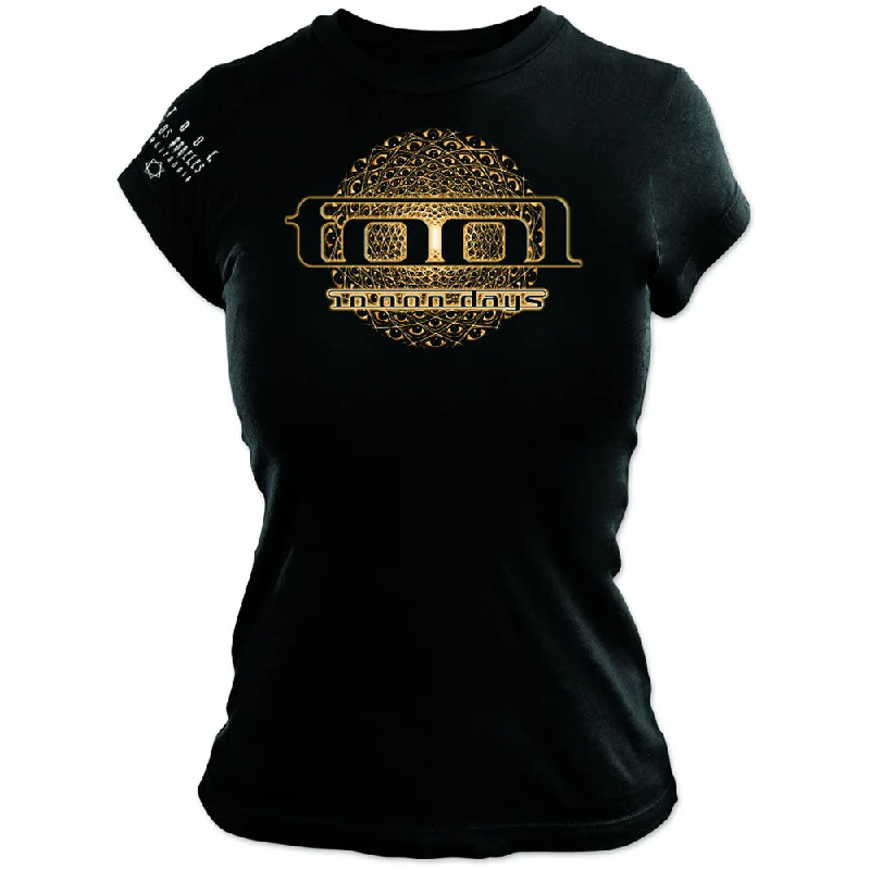 Tool Ladies T-Shirt: Eye Geo Glow Spandex Blend Rayon Blend Denim Blend