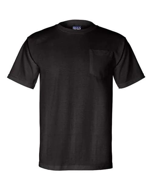 Bayside Union-Made Pocket T-Shirt 3015 Machine Wash Dry Clean Hand Wash