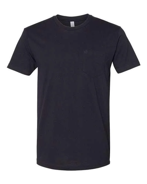 Next Level Cotton Pocket T-Shirt 3605 Graphic Embroidered Appliqued
