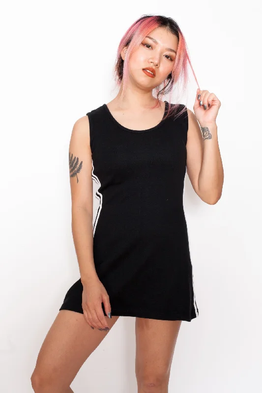 Vintage 90s Tennis Mini Dress Cozy A-Line Mini Dress