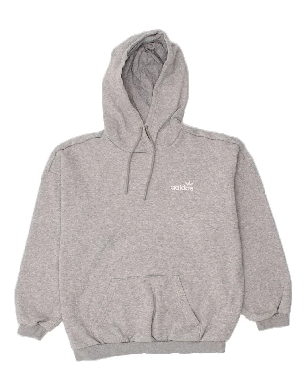 ADIDAS Womens Graphic Hoodie Jumper UK 10 Small Grey Cotton Hoodie with Button Classic Timeless ADIDAS Womens Graphic Hoodie Jumper UK 10 Small Grey Cotton Hoodie with Button Classic Timeless