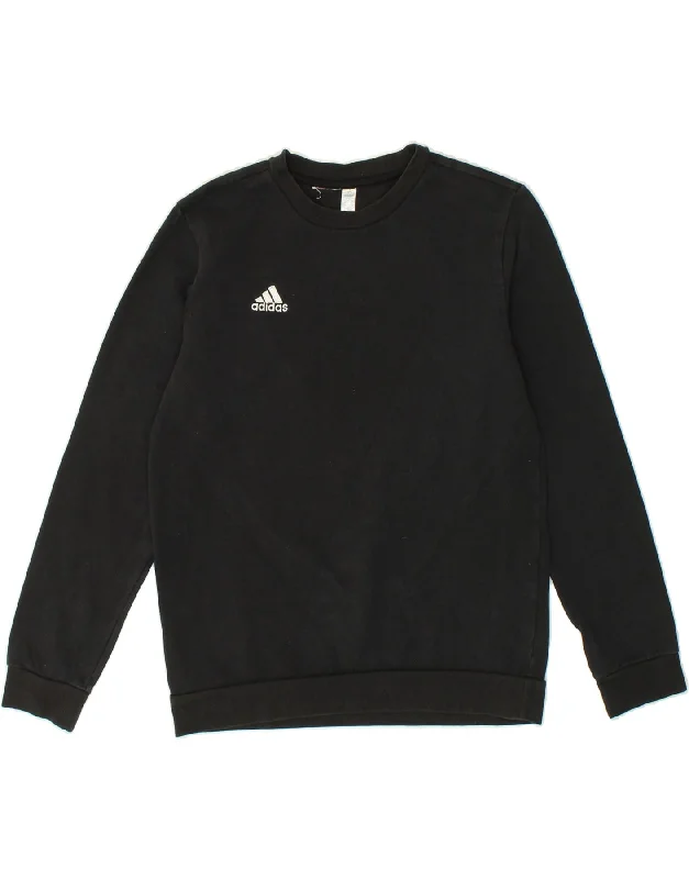ADIDAS Womens Sweatshirt Jumper UK 12/14 Medium Black Cotton Hoodie with Drop Shoulder Relaxed Streetwear ADIDAS Womens Sweatshirt Jumper UK 12/14 Medium Black Cotton Hoodie with Drop Shoulder Relaxed Streetwear