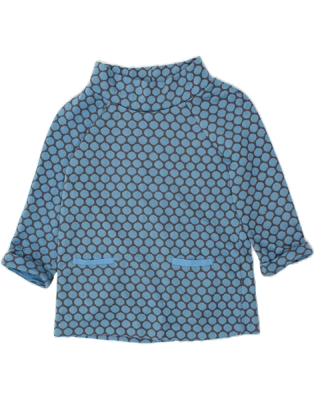BODEN Womens Sweatshirt Jumper UK 12 Medium Blue Polka Dot Polyester Hoodie with Illustration Artistic Creative BODEN Womens Sweatshirt Jumper UK 12 Medium Blue Polka Dot Polyester Hoodie with Illustration Artistic Creative