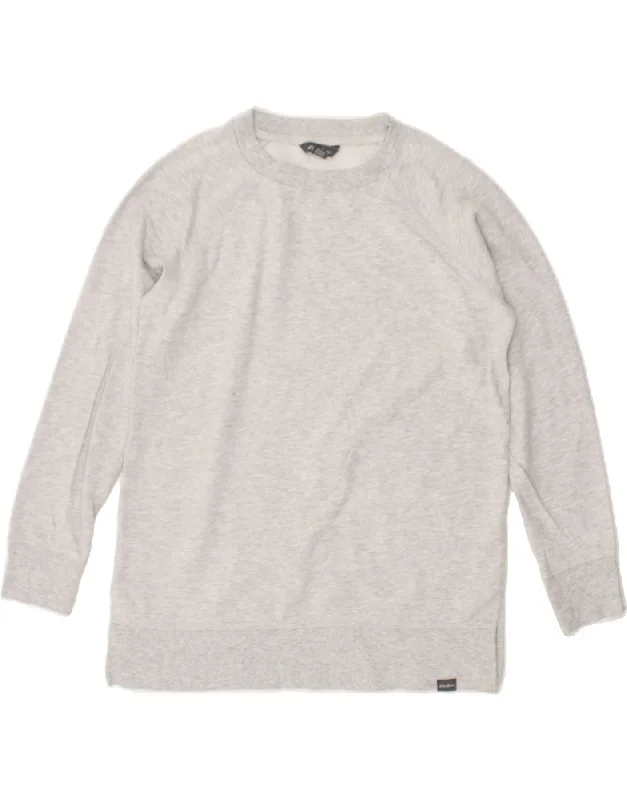 EDDIE BAUER Womens Sweatshirt Jumper UK 10 Small Grey Cotton Hoodie Jacket Zipper Layering EDDIE BAUER Womens Sweatshirt Jumper UK 10 Small Grey Cotton Hoodie Jacket Zipper Layering
