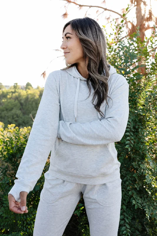 Everyday Fleece-Lined Hoodie Hoodie with Monochrome Minimalist Simple