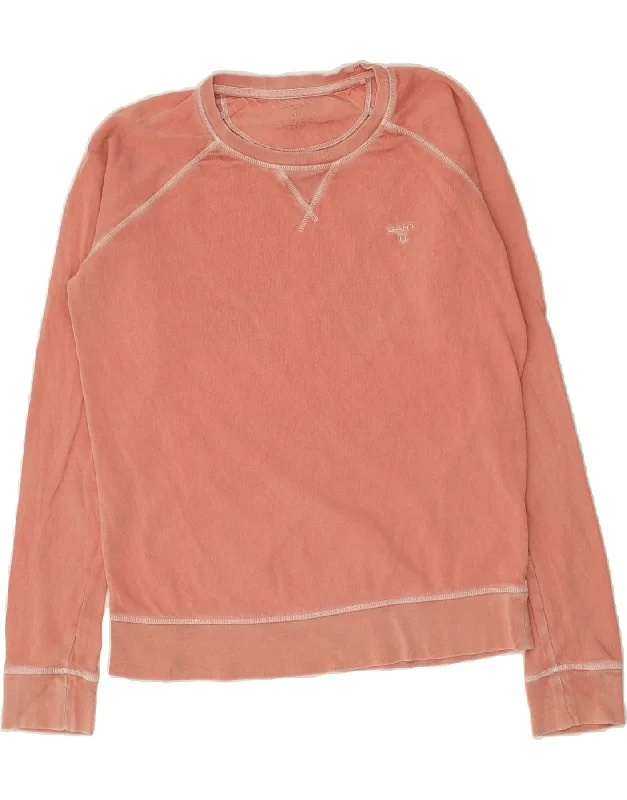 GANT Womens Sweatshirt Jumper UK 14 Large Orange Cotton Hoodie with Tie-Dye Psychedelic Retro GANT Womens Sweatshirt Jumper UK 14 Large Orange Cotton Hoodie with Tie-Dye Psychedelic Retro