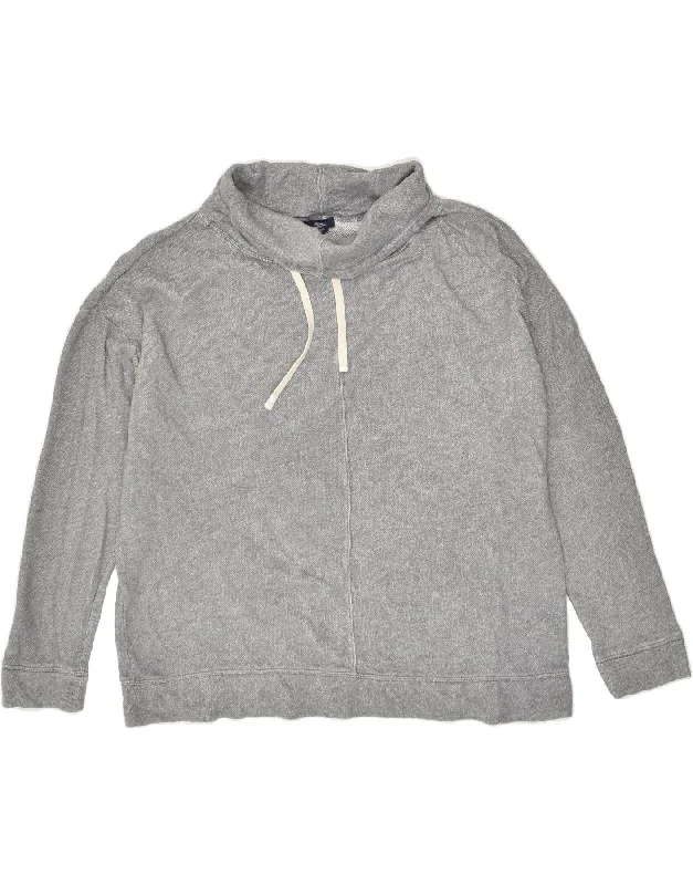 GAP Womens Roll Neck Sweatshirt Jumper UK 20 2XL Grey Cotton Hoodie with Hood Adjustable Protection GAP Womens Roll Neck Sweatshirt Jumper UK 20 2XL Grey Cotton Hoodie with Hood Adjustable Protection