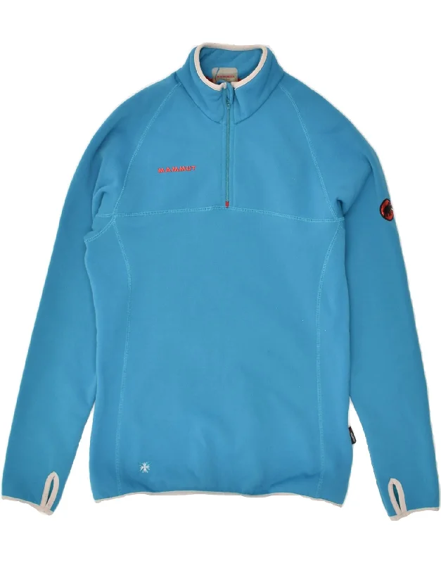 MAMMUT Womens Graphic Zip Neck Hoodie Jumper UK 16 Large Blue Polyester Hoodie with Frayed Bohemian Relaxed MAMMUT Womens Graphic Zip Neck Hoodie Jumper UK 16 Large Blue Polyester Hoodie with Frayed Bohemian Relaxed