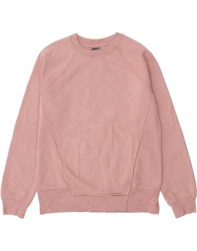 SWEATY BETTY Womens Sweatshirt Jumper UK 6 XS Pink Cotton Hoodie with Hem Contrast Bold Stylish SWEATY BETTY Womens Sweatshirt Jumper UK 6 XS Pink Cotton Hoodie with Hem Contrast Bold Stylish