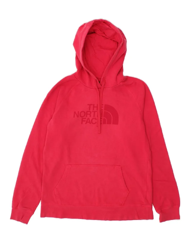 THE NORTH FACE Womens Graphic Hoodie Jumper UK 16 Large Pink Cotton Hoodie with Drawcord Adjustable Secure THE NORTH FACE Womens Graphic Hoodie Jumper UK 16 Large Pink Cotton Hoodie with Drawcord Adjustable Secure