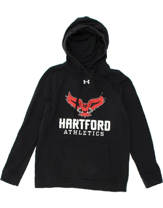 UNDER ARMOUR Womens Graphic Hoodie Jumper Medium Black Hoodie with Hood Adjustable Protection UNDER ARMOUR Womens Graphic Hoodie Jumper Medium Black Hoodie with Hood Adjustable Protection