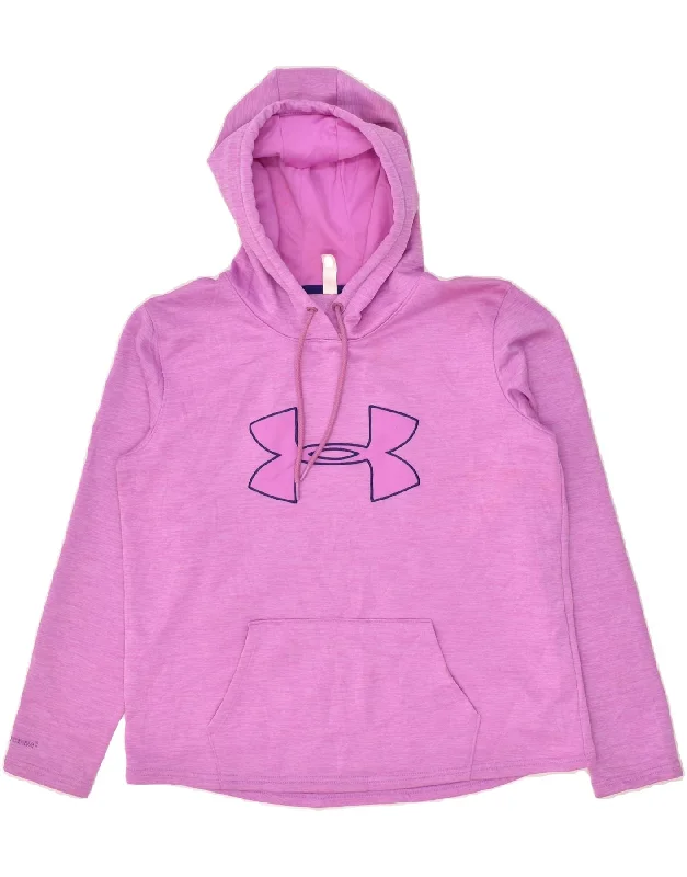 UNDER ARMOUR Womens Graphic Hoodie Jumper UK 14 Medium Purple Hoodie Crop Top Short Trendy UNDER ARMOUR Womens Graphic Hoodie Jumper UK 14 Medium Purple Hoodie Crop Top Short Trendy