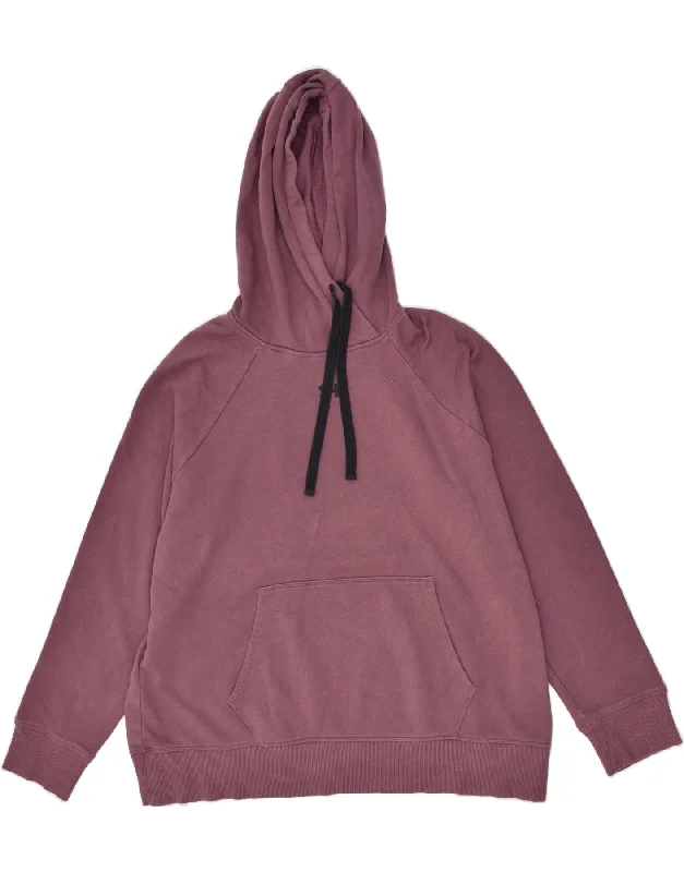 UNDER ARMOUR Womens Hoodie Jumper UK 18 XL Maroon Cotton Hoodie with Elastic Waist Stretchable Comfortable UNDER ARMOUR Womens Hoodie Jumper UK 18 XL Maroon Cotton Hoodie with Elastic Waist Stretchable Comfortable
