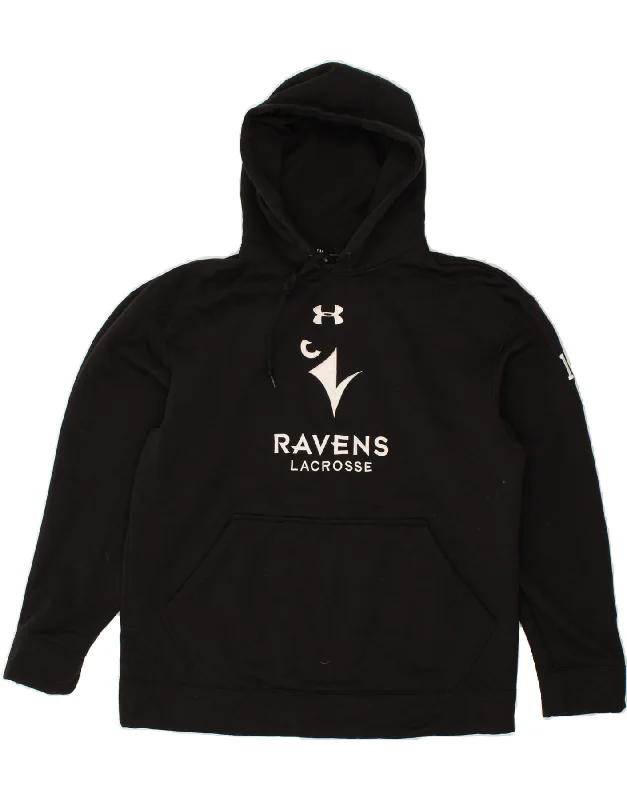UNDER ARMOUR Womens Ravens Lacrosse Hoodie Jumper UK 10 Small Black Hoodie with Pocket Utility Practical UNDER ARMOUR Womens Ravens Lacrosse Hoodie Jumper UK 10 Small Black Hoodie with Pocket Utility Practical