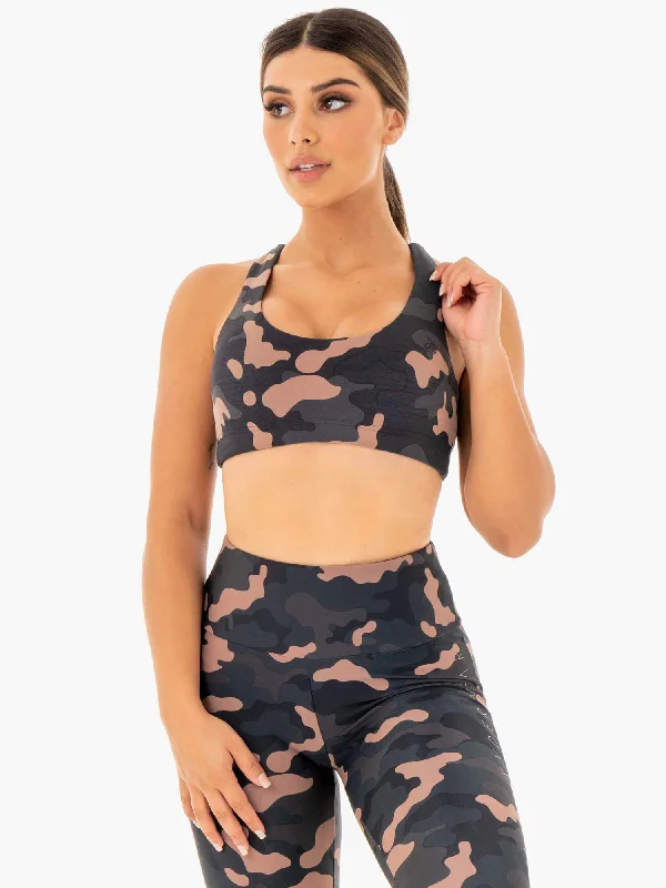 Camo Sports Bra - Rose Camo Comfortable Lace Bralette