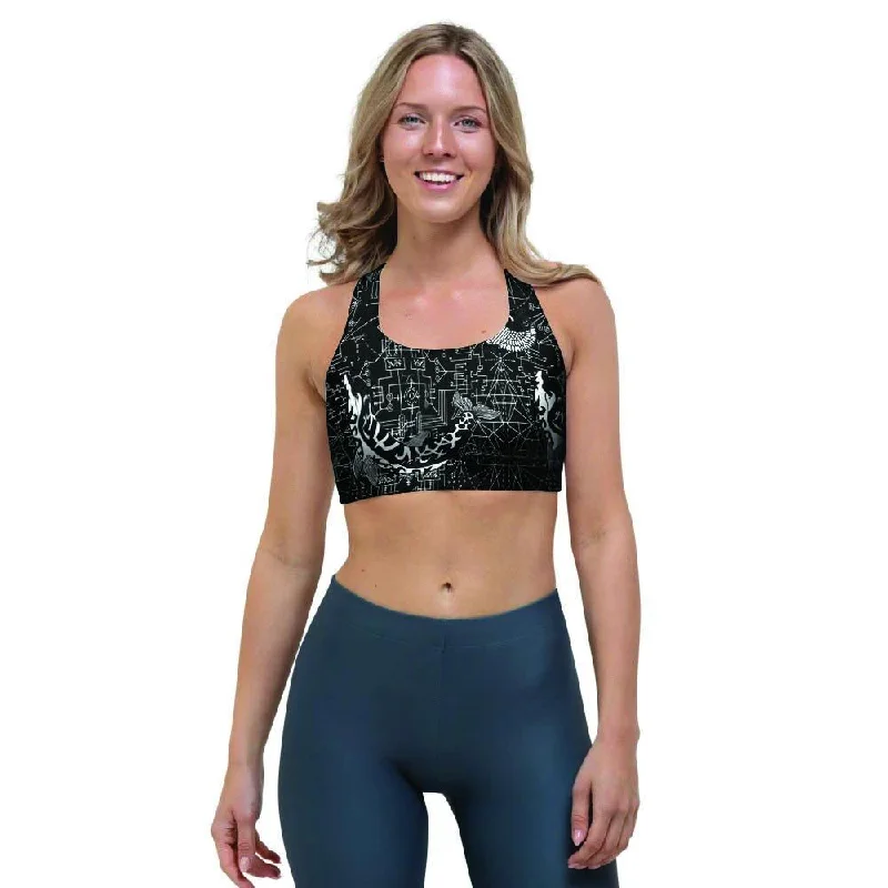Dolphin Gothic Witch Sports Bra Stylish Strapless Bra