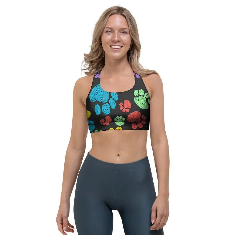 Doodle Paw Sports Bra Push-Up Bra Set