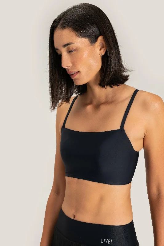 Essential Liberty Mid Sports Bra Lace-Trimmed Bra