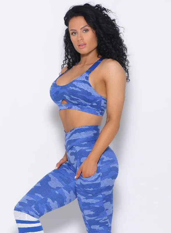 Fit Camo Sports Bra Stretchy Full Coverage