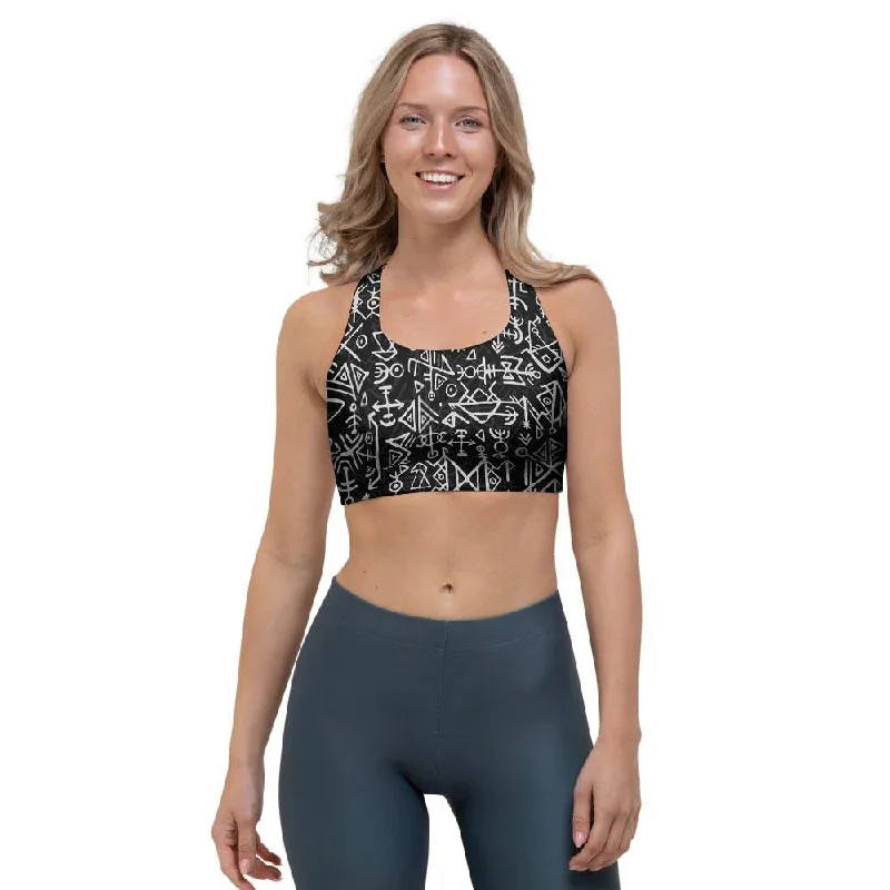 Futhark Norse Viking Sports Bra Push-Up Bra Set