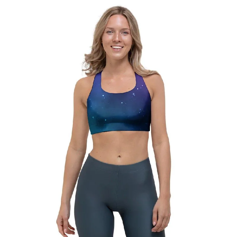 Galaxy Space Sports Bra Light Seamless Bra