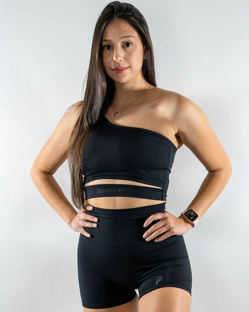 Iron Pulse Stratos Single Strap Bra (Black) *FINAL SALE* High Support Bra