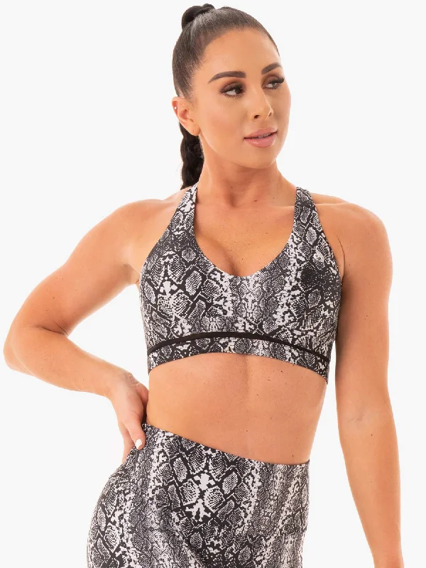 NEM X RW Sports Bra - White Snake Soft Strapless Bra