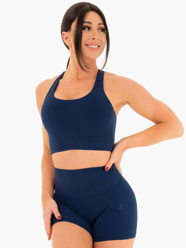 NKD Sports Bra - Navy Stylish Lace Bralette