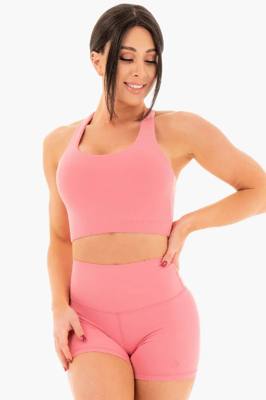 NKD Sports Bra - Rose Breathable Full Coverage