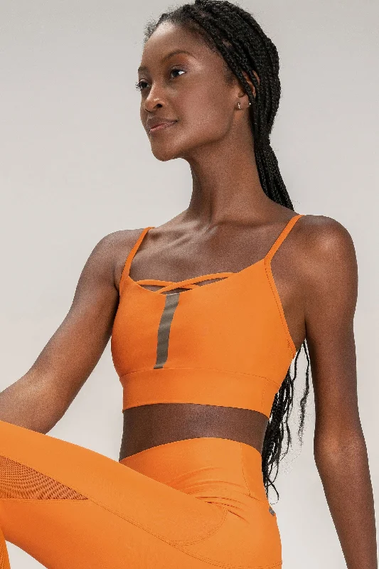 Side Fresh Mid Sports Bra Soft Mesh Bra