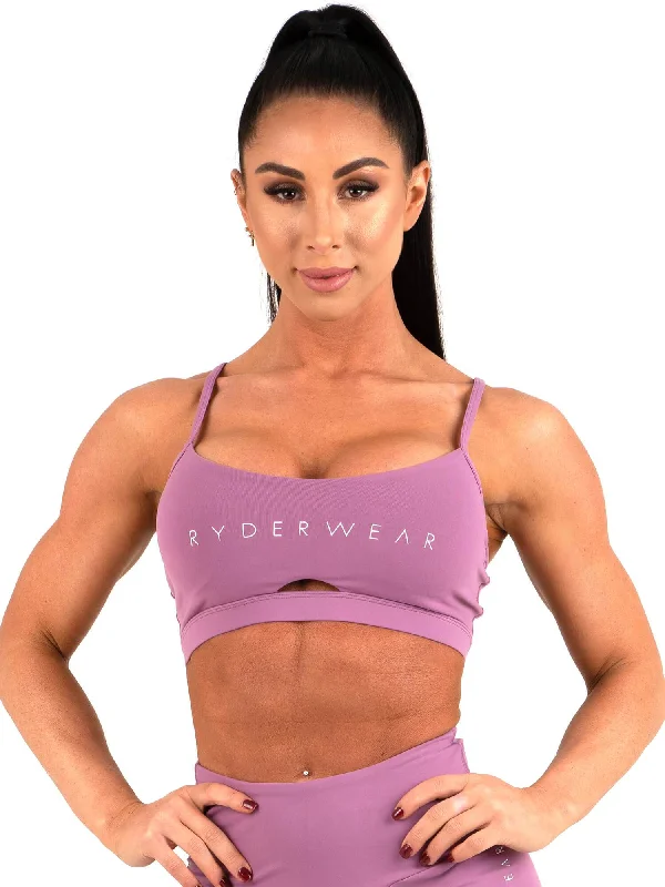 Staples Sports Bra - Purple Fashionable Push-Up Bra