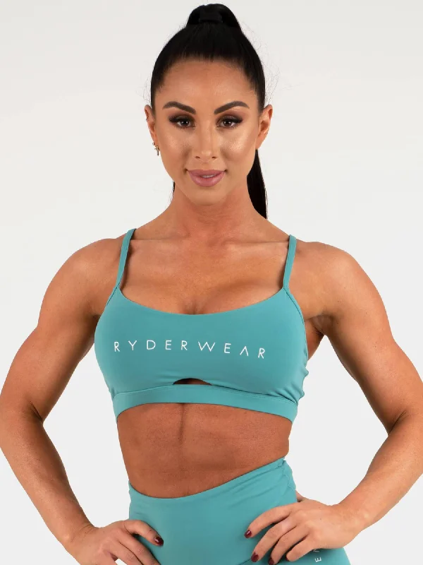 Staples Sports Bra - Teal Lightly Padded Bra