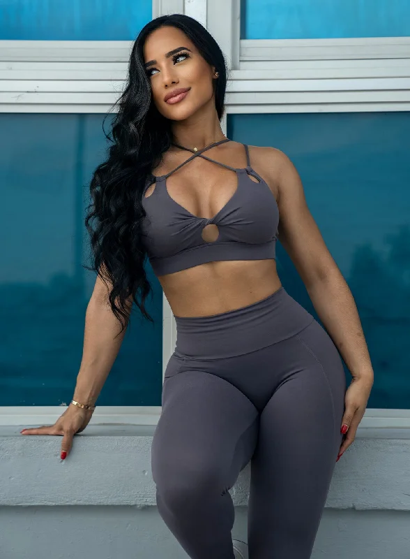 Twist Sports Bra Elegant Silk Bra