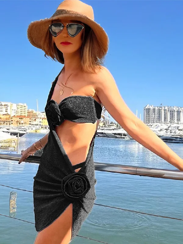 3D Flower Swimsuit Female Swimwear Women Bather Swimming Beachwear Bathing Suit Bikini Set Elegant Halter Bikini 3D Flower Swimsuit Female Swimwear Women Bather Swimming Beachwear Bathing Suit Bikini Set Elegant Halter Bikini