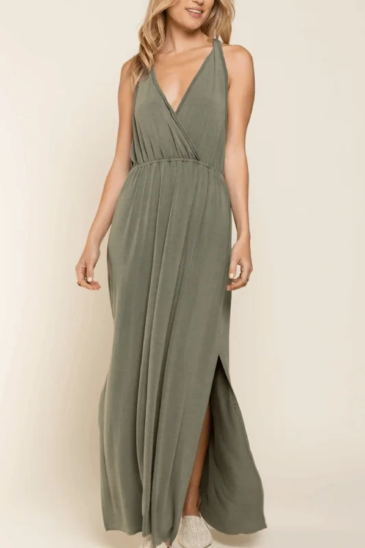 V-Neck Maxi Dress Elegant Lace Maxi Dress
