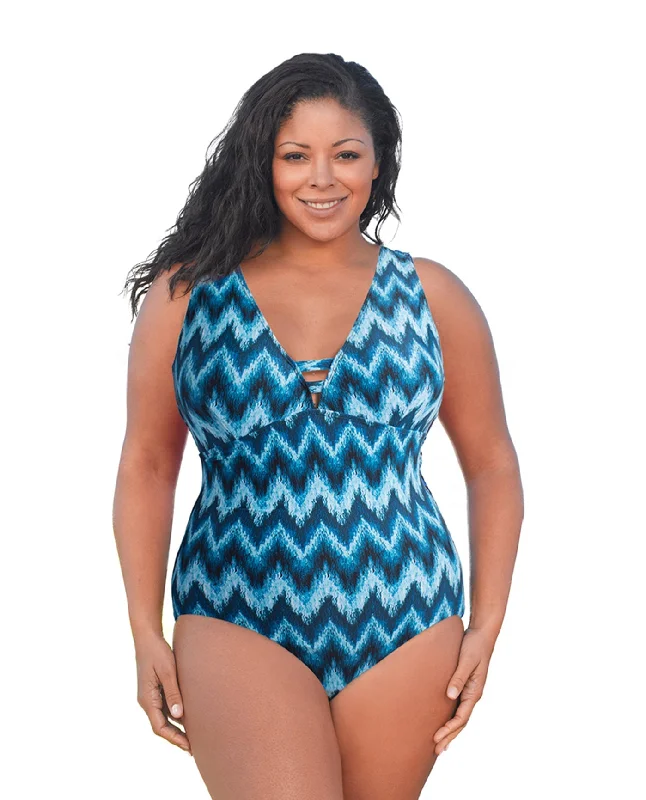 Always For Me Native Peacock Plus Size Double V Plunge One Piece Swimsuit Elegant Ruffle Swimsuit Always For Me Native Peacock Plus Size Double V Plunge One Piece Swimsuit Elegant Ruffle Swimsuit
