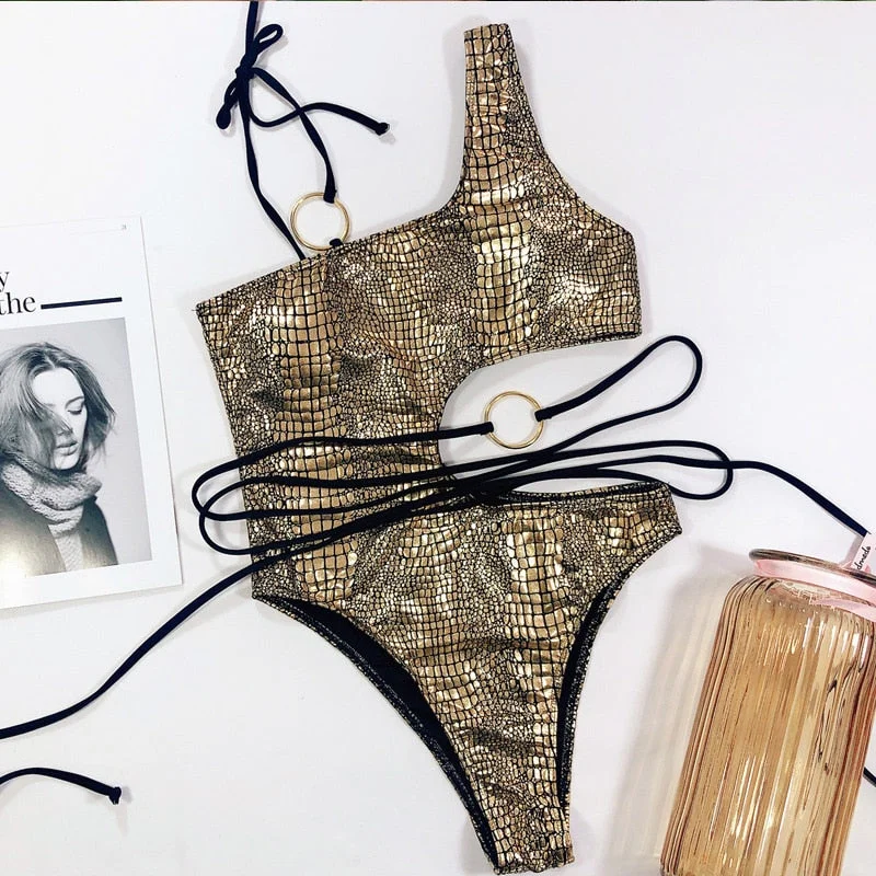 Gold Swimsuit