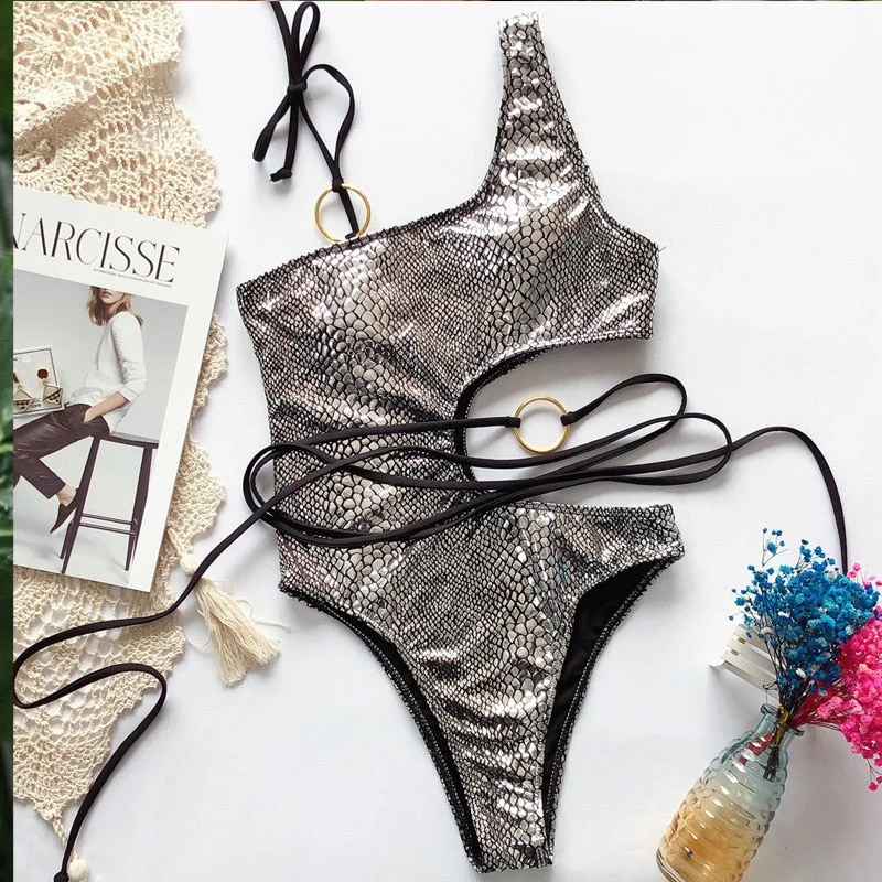 Silver  Swimsuit