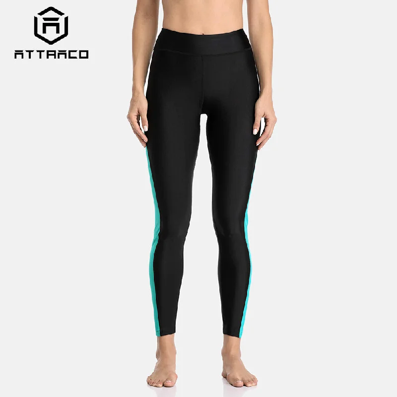 ATTRACO Women's High Waist Swim Pants - Protective Swim Wear Sporty Racerback Swimsuit ATTRACO Women's High Waist Swim Pants - Protective Swim Wear Sporty Racerback Swimsuit