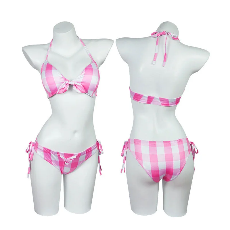 Barbie Movie 2023 Barbie Pink Swimsuit Cosplay Costumes Elegant Swimsuit Bottoms